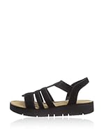 Rieker Sandalias planas (Negro)