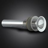 Bathroom Faucet Vessel Sink Pop Up Drain Stopper Chrome 1 1/2 without Overflow