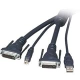 10' OmniView SOHO Series DVI/USB KVM Cable with Audio