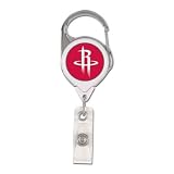 Houston Rockets Official Retractable Badge Holder Keychain