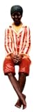 Eigenschaften   / Sitzende Kinderfigur für Innen & Aussen - Handbemalt Höhe ca. 118 cm
