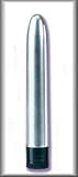 Metallic Shimmers 6 Inch Waterproof Multi-Speed Vibrating Massager - Silver