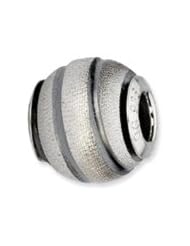 Silver Grey Laser Cut Charm for 3mm Charm Bracelets