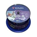 Verbatim 4.7GB DVD+R AZO Wide Inkjet Printable ID Brand 16x, 50er Spindel