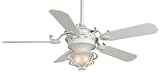 Cosmopolitan P2G61H La Fleur Remote Control French Creme Specialty Ceiling Fan 56 Blade Span