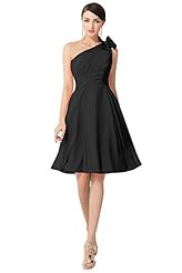 A-line Sleeveless Knee Length Homecoming Dress/Bridesmaid Dress/Wedding Dress 