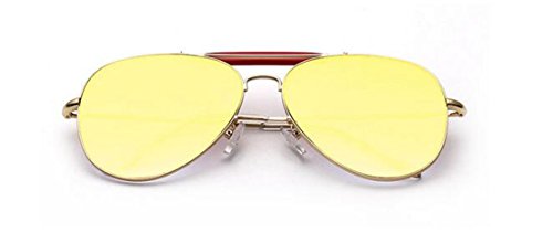 GAMT Flat Metal Frames UV400 Sunglasses Brand Design Gold Mercury