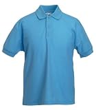 Fruit of the Loom Kid's Polo Shirt in Sky Blue Age 3-4 (SS11B)