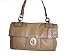 Authentic Coach Coho Camel Leather Peyton Flap Handbag 14524