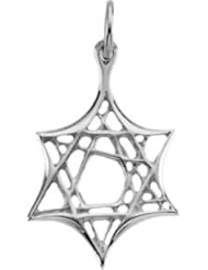 Star Of David 14K Gold White R41677