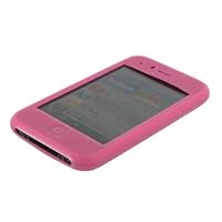 Apple iPhone 3G Magenta Silicone Skin Case Cover with Screen Protector Shield (Not Compatible wth 1st Generation iPhone)