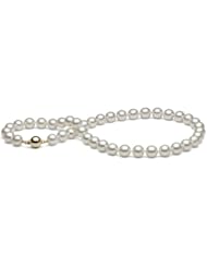 AAA Quality, 18-inch, 8.5-9.0 mm, White Akoya Pearl Necklace