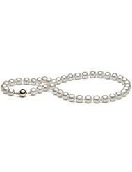 AA+ Quality, 18-inch, 8.5-9.0 mm, White Akoya Pearl Necklace