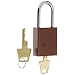Master Lock A1106BRN Aluminum Brown Safety Padlock with 1/4" x 1-1/2" Shackle (Pack of 6)