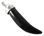 Lucky Gemstone Italian Horn Pendant In Black Onyx