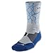 Men's Nike Lebron Hyper Elite Basketball Crew Socks Silver/deep Royal Blue Medium