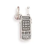 31aU5eCk2zL. SL160  17x5.5mm Cellular Phone Charm .925 Sterling Silver
