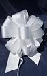10 Pull String Bows - Gift Wrap Packaging - 5" 20 Loops - 1 1/4" - White