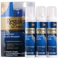 Regaine For Men Extra Strength Scalp Foam 3 x 73ml