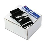 Advantus 75474 Magnetic badge id holders, vertical, 2-3/4 x 4, black, clear pocket, 12 per pack