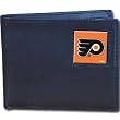 Philadelphia Flyers Leather Bifold Wallet - NHL Hockey Fan Shop Sports Team Merchandise