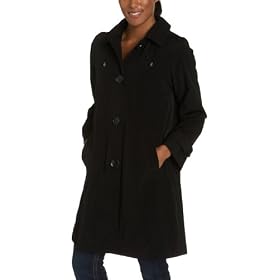 Liz Claiborne Ladies Snaux Silk Single Breasted Button Front 3 4 Length Jacket With Hood