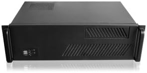 Black 3U Micro ATX Rackmount Server Case