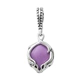 Carolyn Pollack Sterling Silver Multi-Gemstone Reversible Rainbow Falls Charm