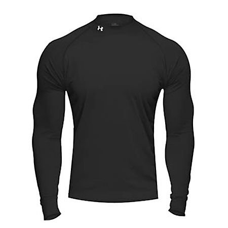 Men's Under Armour Tech Longsleeve Mock Turtleneck Top - Black