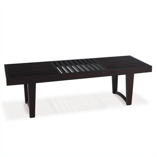 Avenue Six 018011 Boulevard Slat Bench - Espresso