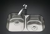 KOHLER K-3354-NA Undertone Large/Medium Undercounter Kitchen Sink