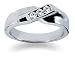 0.21 ctw. Men's Round Diamond Wedding Band in Palladium