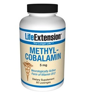 Life Extension Methylcobalamin 5 Mg Lozenges, 60-Count