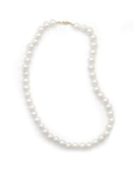 Genuine Elegante Necklace. 18" 8.5-9mm Cultured Freshwater Pearl Necklace. 100% Satisfaction Guaranteed.