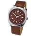 IDENTITY London Gents Retro Brown Strap Watch