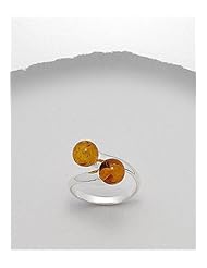 Baltic Amber Ring In 92.5 Sterling Silver