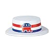 Skimmer Hat with Republican Elephant Band