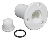 Moeller Boat Transom Drain Tube with Pipe Plug