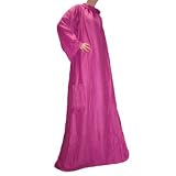 Linens Limited Adult Fleece Snuggle Wrap Blanket, Fuchsia