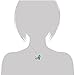Four Leaf Clovers Set, Aqua Four Leaf Heart Crystal Necklace and Stud Earrings