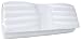 Satin Spiegel Clutch Abendtasche Silber-Weiss