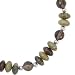 .925 Silver, Jasper & Faceted Smoky Quartz Necklace- 18 IN