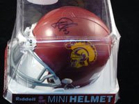 Signed Palmer, Carson (USC Trojans) USC Trojans mini helmet