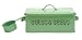 bulb & seed metal box with lid and a scoop - apple green colour - Size: 13cmH, x 33 cm L x 24cm W Image