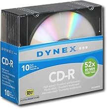 DynexTM - 10-Pack 52x CD-R Discs with Jewel Cases DX-CDMR10