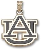 Auburn Tigers AU 5/8 Enamel Pendant - 14KT Gold Jewelry