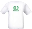QLD AUSTRALIA - QUEENSLAND - GREEN LETTERING - State-series - White T-shirt