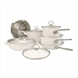 Best sale price for Chantal 10 Piece Enamel-on-Steel Cookware Set, White Glossy. Free Shipping.