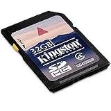 Kingston 32 GB Class 4 SDHC Flash Memory Card SD4/32GB