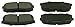 Beck Arnley 089-1793 OE Brake Pad